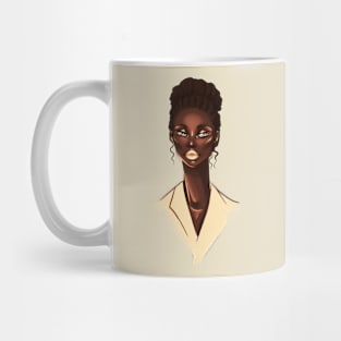 Black Girl Melanin Magic Peach Bun Mug